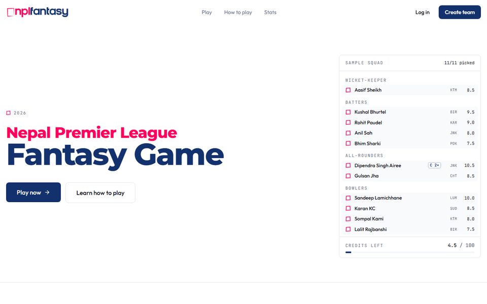 NPL Fantasy screenshot